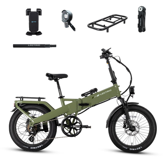 XP4 750 Pine Green + FREE LevelUp Rack, Suspension Seat Post, Elite Headlight, Bike Lock, Phone Mount ($355 Value)