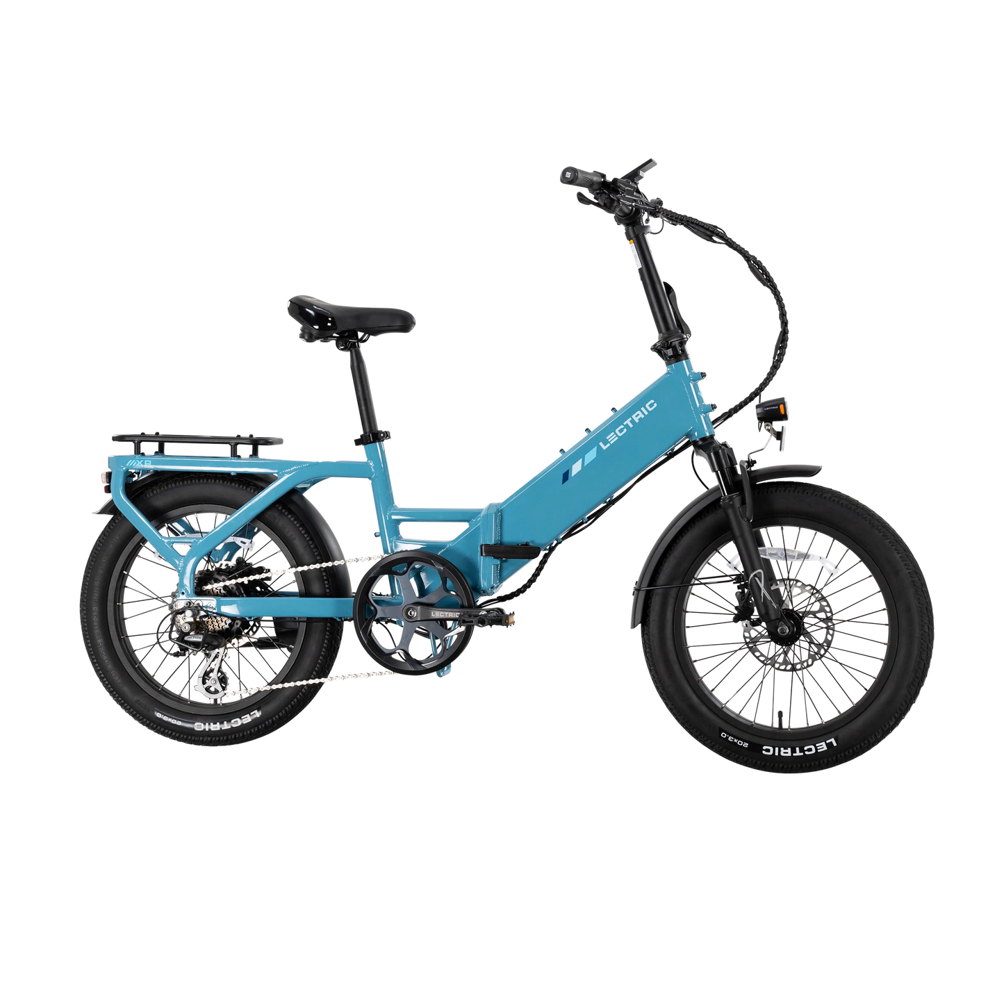XP4 750 Step-Thru Raindrop Blue + FREE LevelUp Rack, Phone Mount, Suspension Seat Post, Elite Headlight, Bike Lock ($355 Value)