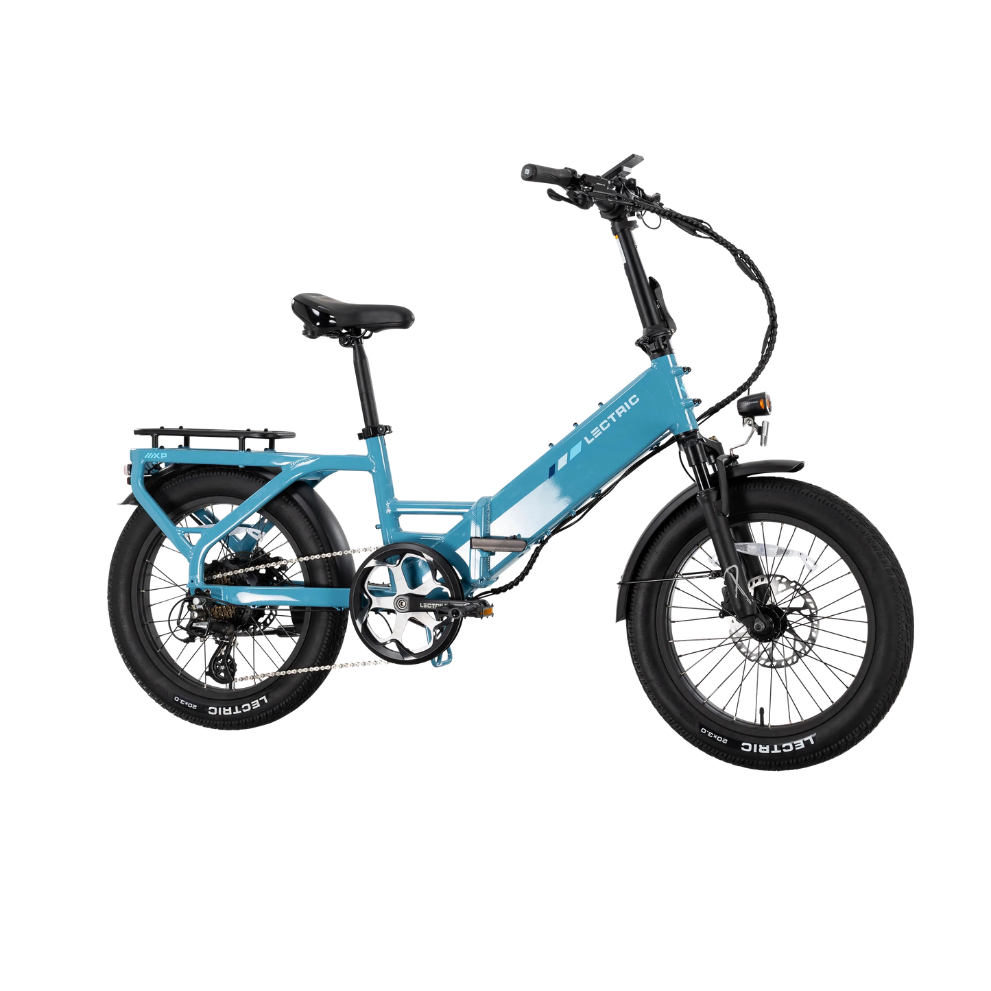 XP4 750 Step-Thru Raindrop Blue + FREE LevelUp Rack, Phone Mount, Suspension Seat Post, Elite Headlight, Bike Lock ($355 Value)