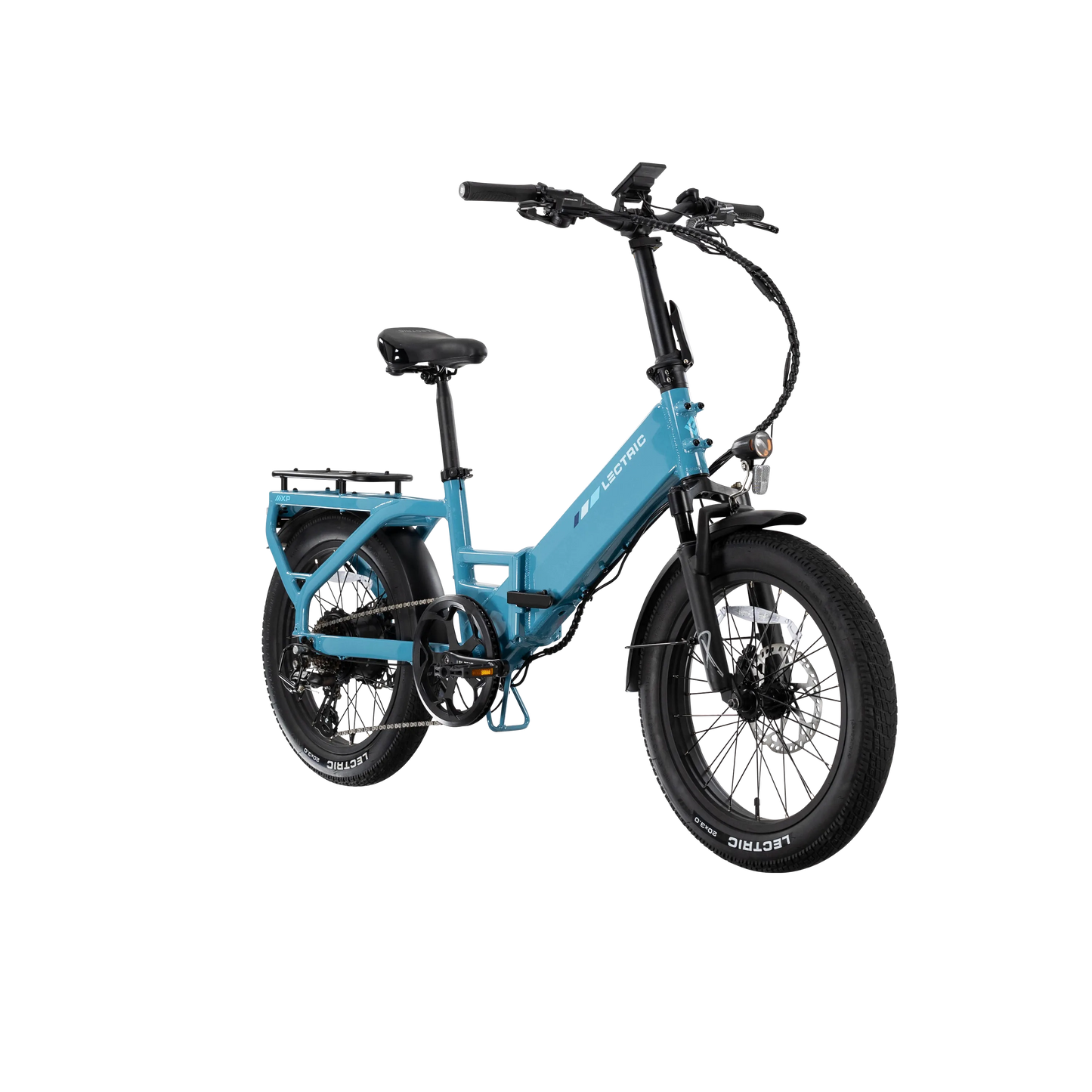 XP4 750 Step-Thru Raindrop Blue + FREE LevelUp Rack, Phone Mount, Suspension Seat Post, Elite Headlight, Bike Lock ($355 Value)