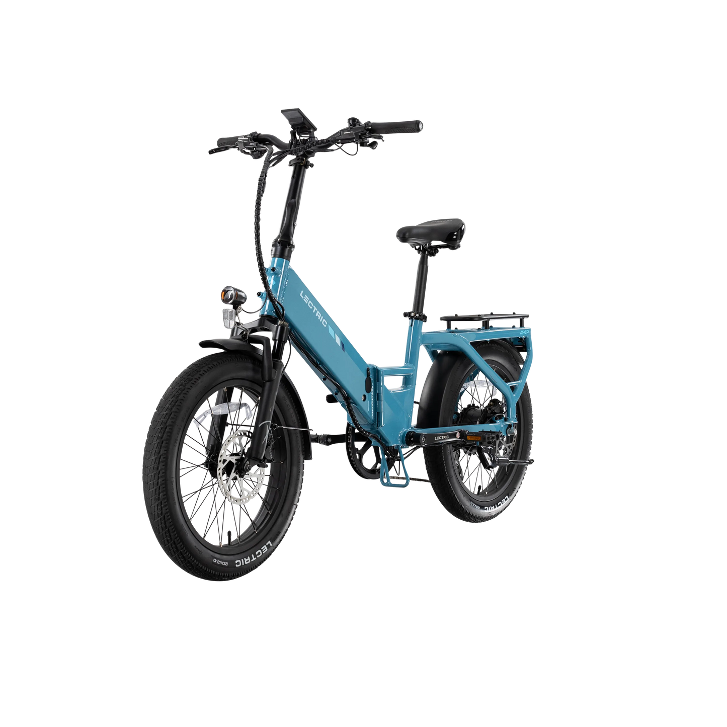 XP4 750 Step-Thru Raindrop Blue + FREE LevelUp Rack, Phone Mount, Suspension Seat Post, Elite Headlight, Bike Lock ($355 Value)