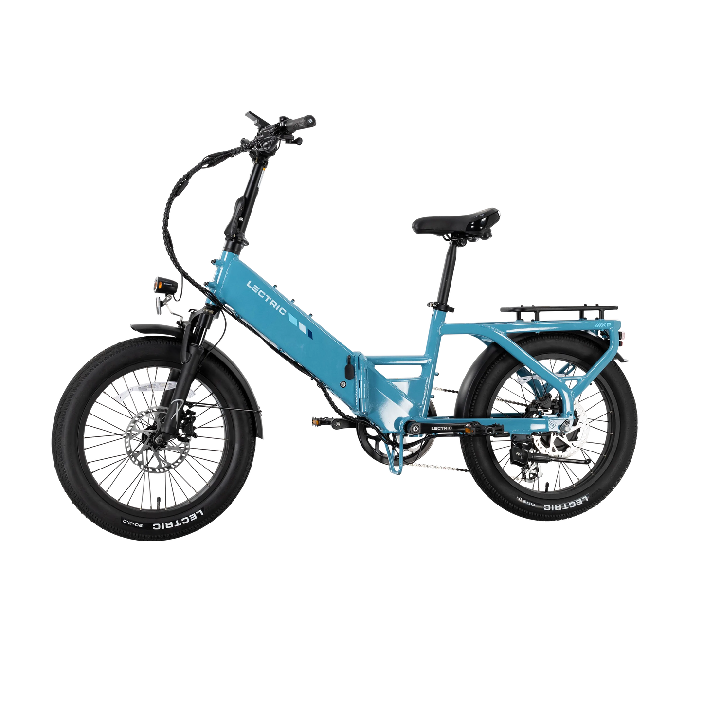 XP4 750 Step-Thru Raindrop Blue + FREE LevelUp Rack, Phone Mount, Suspension Seat Post, Elite Headlight, Bike Lock ($355 Value)