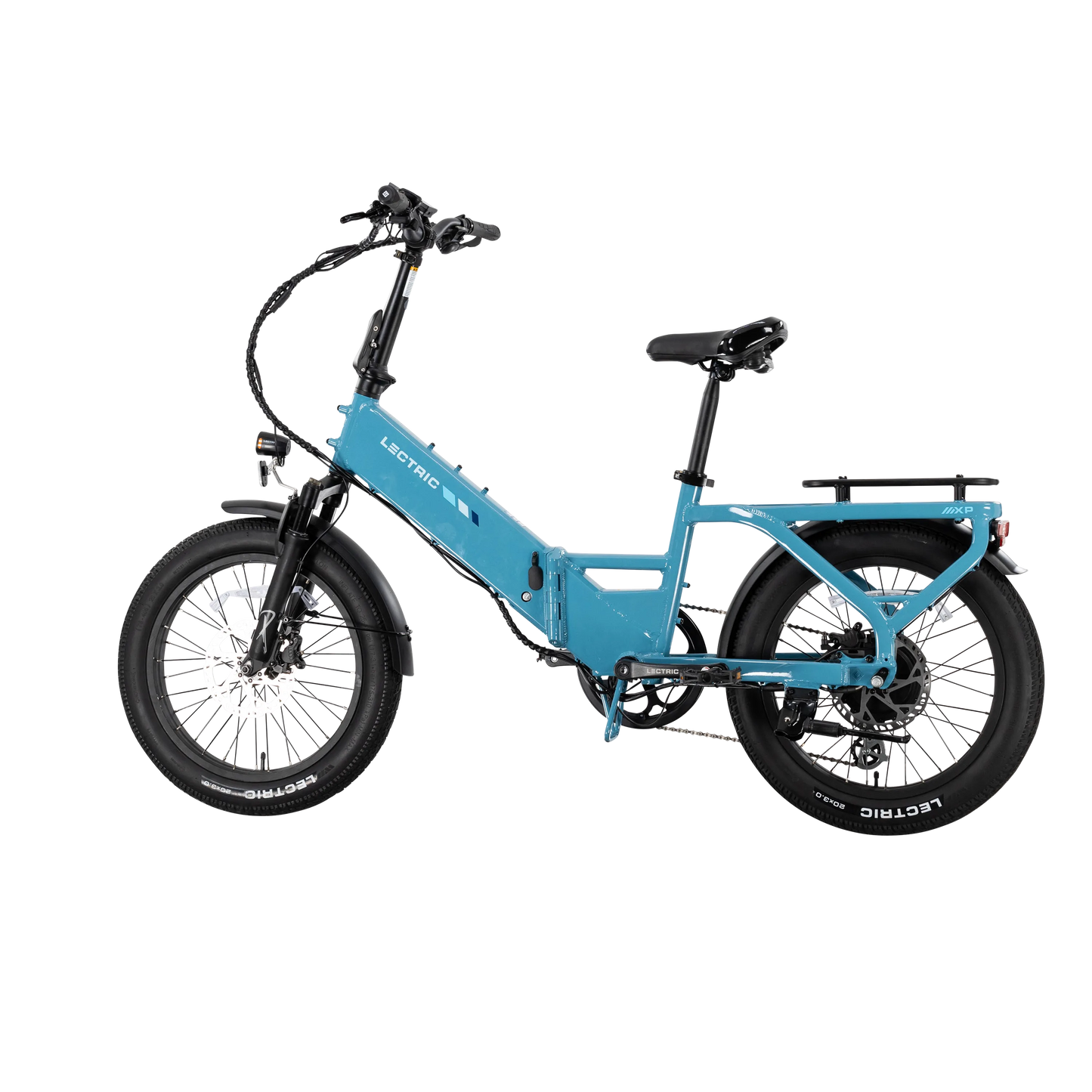 XP4 750 Step-Thru Raindrop Blue + FREE LevelUp Rack, Phone Mount, Suspension Seat Post, Elite Headlight, Bike Lock ($355 Value)