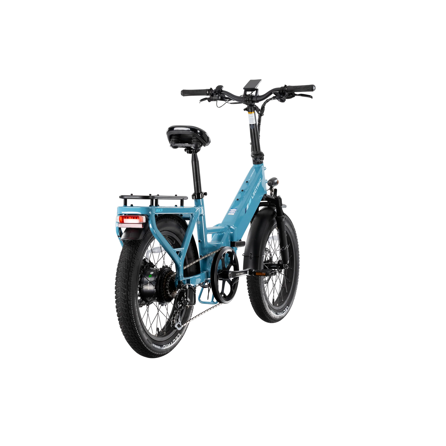 XP4 750 Step-Thru Raindrop Blue + FREE LevelUp Rack, Phone Mount, Suspension Seat Post, Elite Headlight, Bike Lock ($355 Value)