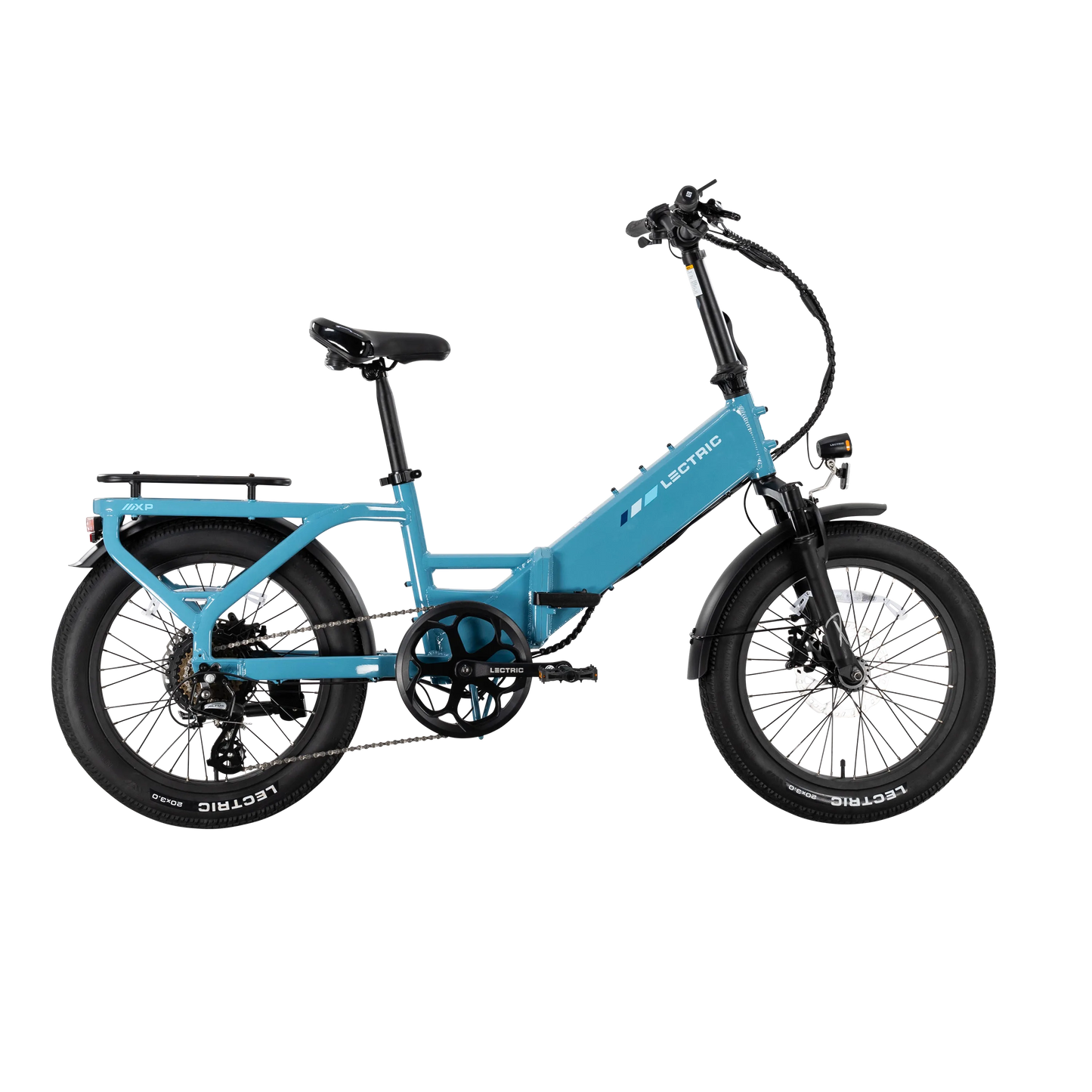 XP4 750 Step-Thru Raindrop Blue + FREE LevelUp Rack, Phone Mount, Suspension Seat Post, Elite Headlight, Bike Lock ($355 Value)
