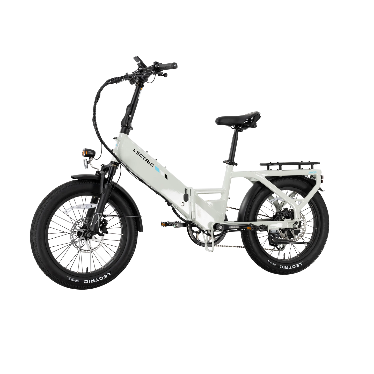 XP4 750 Step-Thru Stratus White + FREE LevelUp Rack, Suspension Seat Post, Elite Headlight, Bike Lock, Phone Mount ($355 Value)