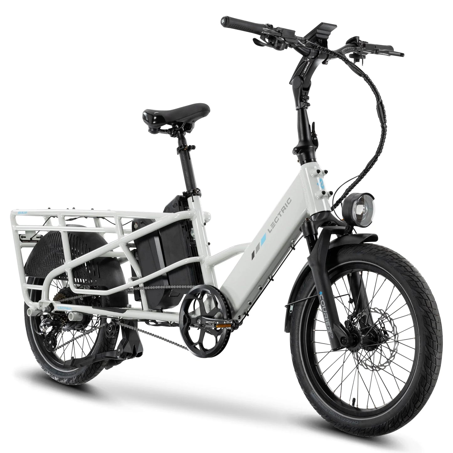 XPedition2 Stratus White Long-Range Dual-Battery + FREE Running Boards, Cushions, Elite Headlight, Suspension Seat Post, Fast Charger, & Orbitor ($654 Value)