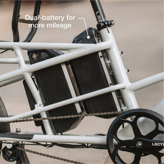 XPedition2 Stratus White Dual-Battery eBike
