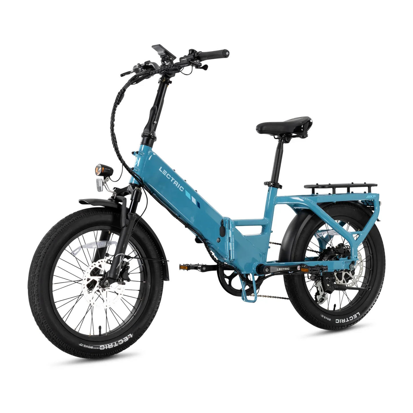 XP4 750 Step-Thru Raindrop Blue + FREE LevelUp Rack, Phone Mount, Suspension Seat Post, Elite Headlight, Bike Lock ($355 Value)
