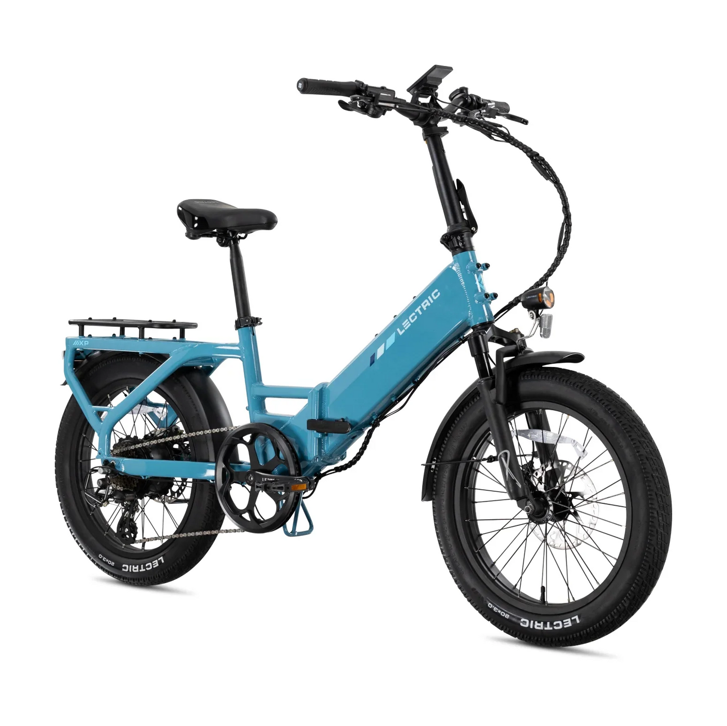 XP4 750 Step-Thru Raindrop Blue + FREE LevelUp Rack, Phone Mount, Suspension Seat Post, Elite Headlight, Bike Lock ($355 Value)