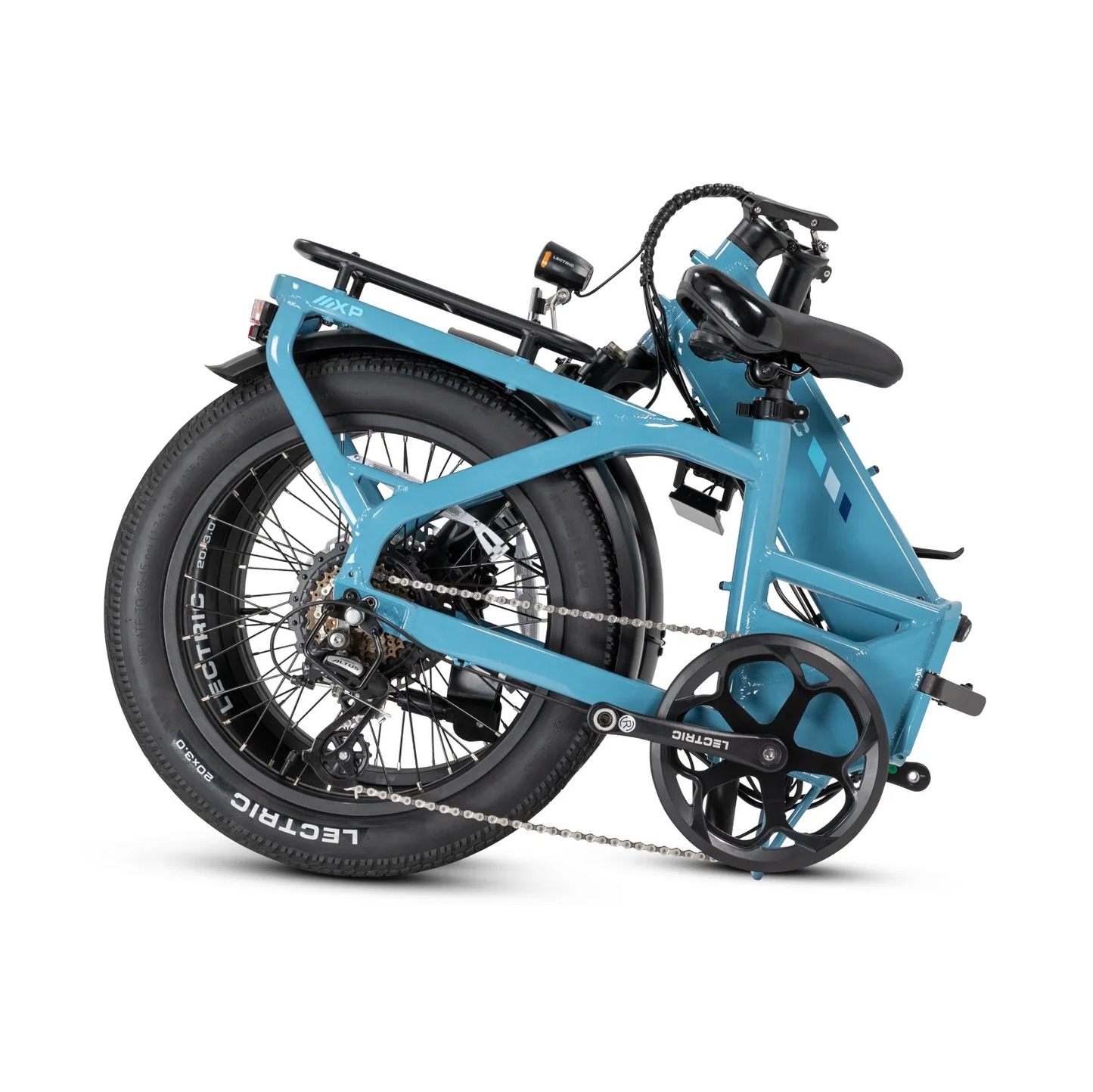 XP4 750 Step-Thru Raindrop Blue + FREE LevelUp Rack, Phone Mount, Suspension Seat Post, Elite Headlight, Bike Lock ($355 Value)