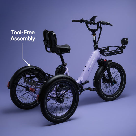 XP Trike2 750 Lavender Haze + FREE Cargo Package, Support Seat, Elite Headlight, Suspension Seat Post, Mirrors, Bike Lock ($493 Value)
