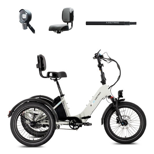 XP Trike2 Stratus White + FREE Support Seat, Elite Headlight, & Suspension Seat Post ($227 Value)