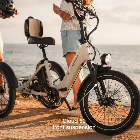 XP Trike2 Stratus White + FREE Support Seat, Elite Headlight, & Suspension Seat Post ($227 Value)