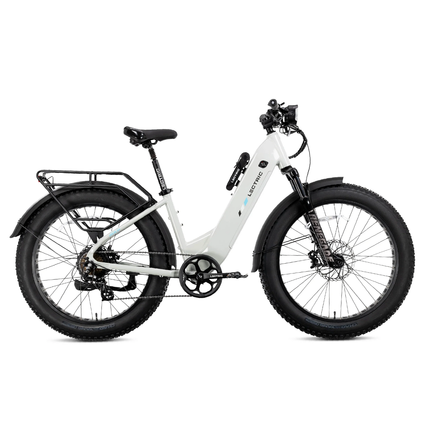 XPeak2 Step-Thru + FREE Rear Rack, Fenders, Elite Headlight, Suspension Seat Post ($316 Value)