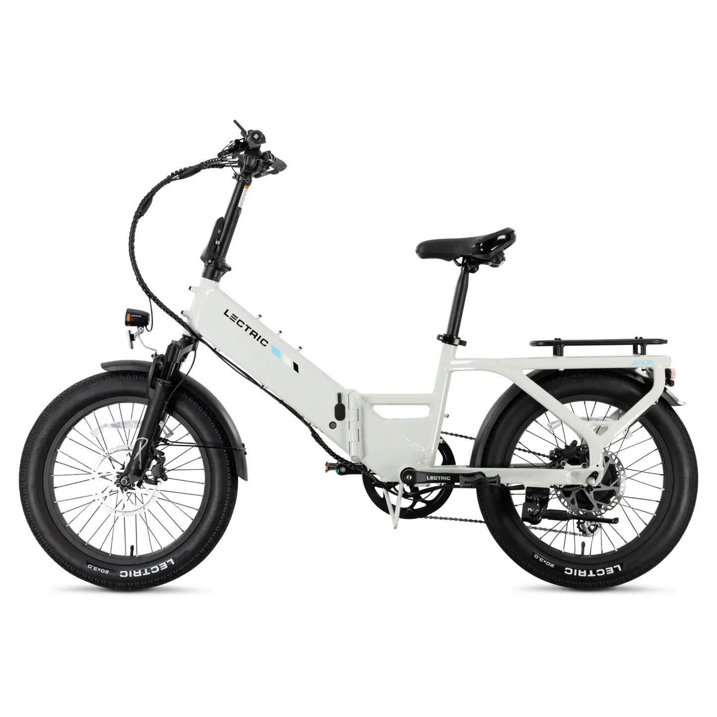 XP4 750 Step-Thru Stratus White + FREE LevelUp Rack, Suspension Seat Post, Elite Headlight, Bike Lock, Phone Mount ($355 Value)