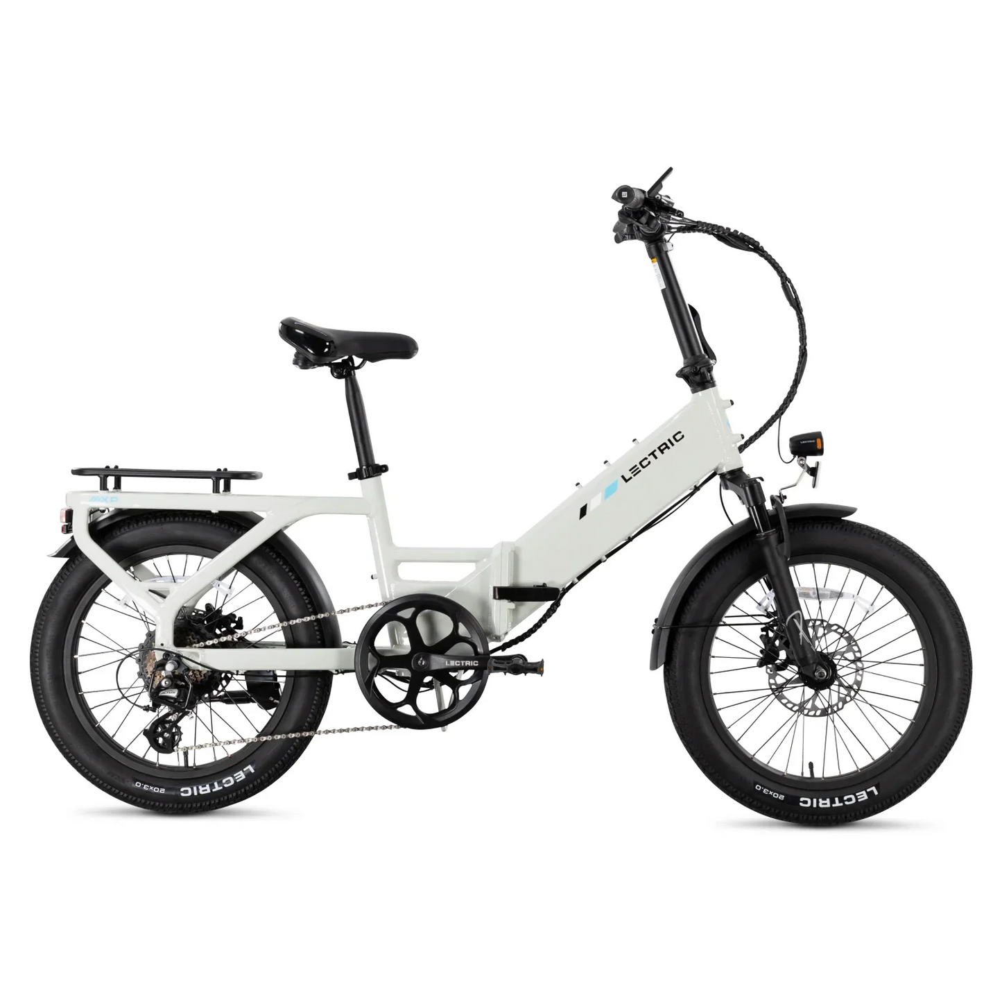 XP4 750 Step-Thru Stratus White + FREE LevelUp Rack, Suspension Seat Post, Elite Headlight, Bike Lock, Phone Mount ($355 Value)