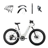 XPeak2 Step-Thru + FREE Rear Rack, Fenders, Elite Headlight, Suspension Seat Post ($316 Value)