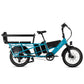 XPedition2 Raindrop Blue Long-Range Dual-Battery + FREE Running Boards, Cushions, Elite Headlight, Suspension Seat Post, Fast Charger, & Orbitor ($654 Value)