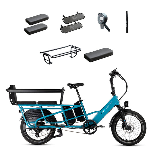 XPedition2 Raindrop Blue Dual-Battery + FREE Running Boards, Cushions, Elite Headlight, Suspension Seat Post, Orbitor ($505 Value)