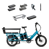 XPedition2 Raindrop Blue Dual-Battery + FREE Running Boards, Cushions, Elite Headlight, Suspension Seat Post, Orbitor ($505 Value)