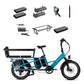 XPedition2 Raindrop Blue Long-Range Dual-Battery + FREE Running Boards, Cushions, Elite Headlight, Suspension Seat Post, Fast Charger, & Orbitor ($654 Value)