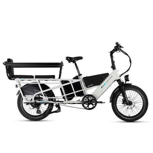 XPedition2 Stratus White Long-Range Dual-Battery + FREE Running Boards, Cushions, Elite Headlight, Suspension Seat Post, Fast Charger, & Orbitor ($654 Value)