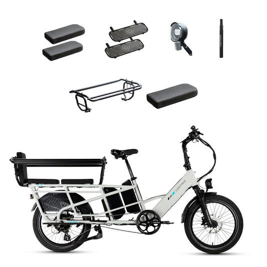 XPedition2 Stratus White Dual-Battery + FREE Running Boards, Cushions, Elite Headlight, Suspension Seat Post, & Orbitor ($505 Value)